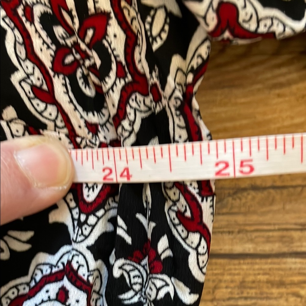 Patterned Button-Up Blouse - image 6